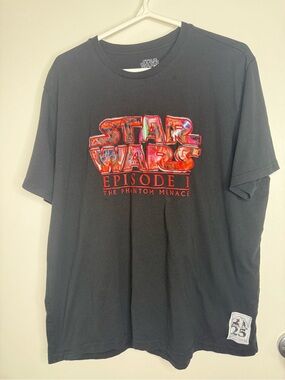 Star Wars Episode I Phantom Menace Black Graphic Tee XL Mad Engine